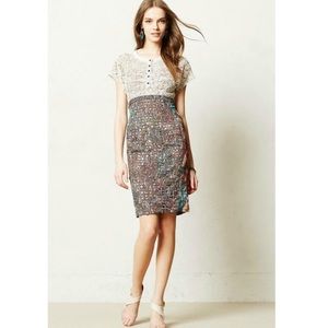 Lace floral dress Byron Lars Anthropologie